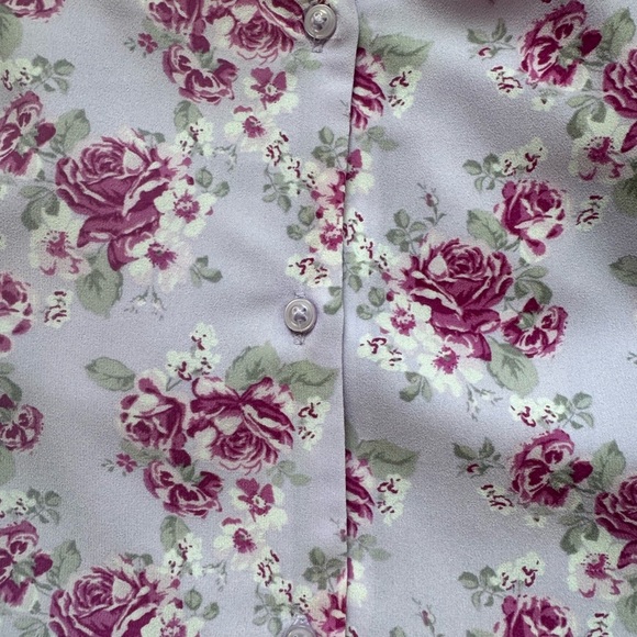 Girls Janie and Jack long sleeve floral dress ruffle dress purple size 6 - Picture 10 of 10